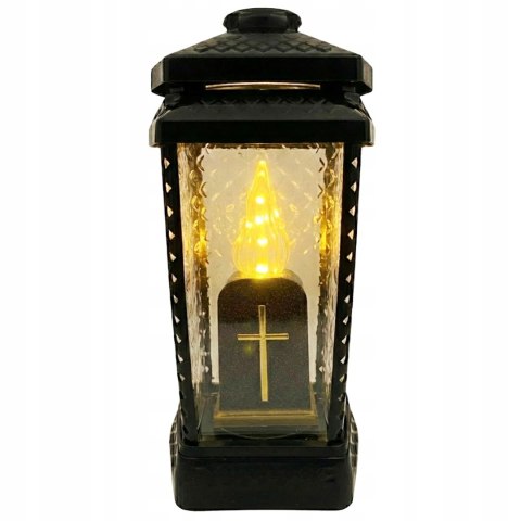 Elegancki wkład do zniczy led efekt płomienia 16cm baterie w zestawie