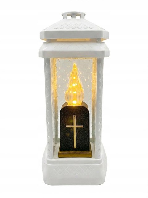 Elegancki wkład do zniczy led efekt płomienia 16cm baterie w zestawie