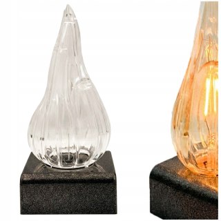 Elegancki wkład led do zniczy xl żywy płomień 16cm baterie w zestawie