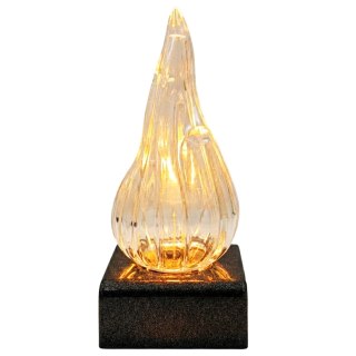 Elegancki wkład led do zniczy xl żywy płomień 16cm baterie w zestawie