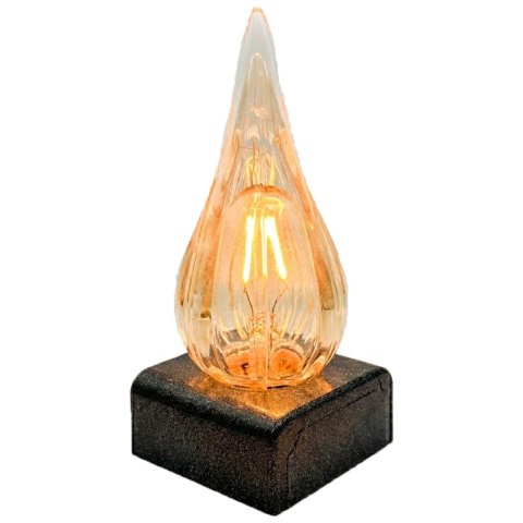 Elegancki wkład led do zniczy xl żywy płomień 16cm baterie w zestawie