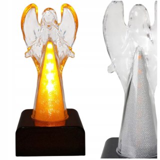 Wkład led do zniczy anioł efekt płomienia baterie w zestawie 15cm