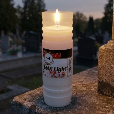 10x wkład do zniczy całoroczny 4 dni parafinowy wypala się do końca 17cm