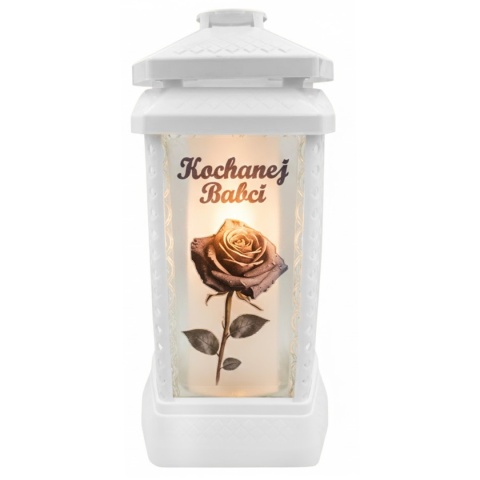 2x znicz duży na grób cmentarz lampion dla babci kapliczka + wkład