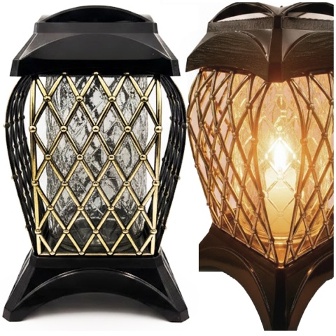 2x znicz duży szklany ozdobny na grób na cmentarz lampion dekor kratka