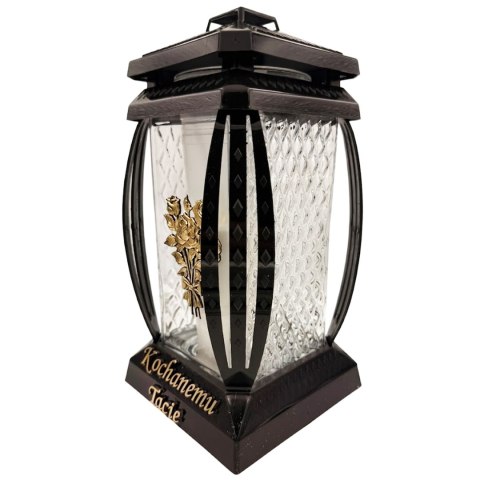 DUŻY ZNICZ DLA TATY NA CMENTARZ LAMPION NA GRÓB NA DZIEŃ OJCA DEKORACYJNY