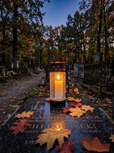 2x Wysoki znicz na cmentarz grób lampion kapliczka ozdobny klasyczny