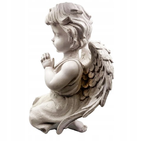 Duża figurka dekoracyjna na cmentarz anioł modlący się nagrobna na grób 34cm